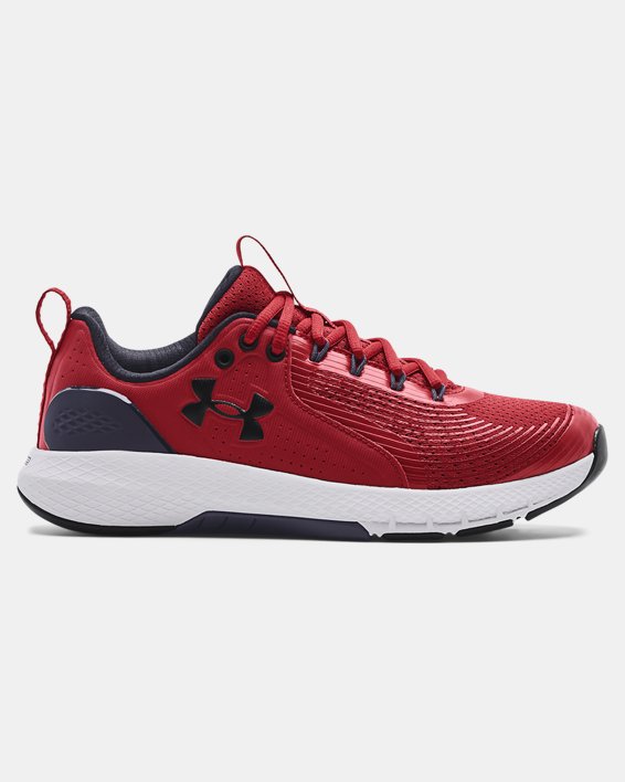 Men's UA Charged Commit 3 Training Shoes, Red, pdpMainDesktop image number 0